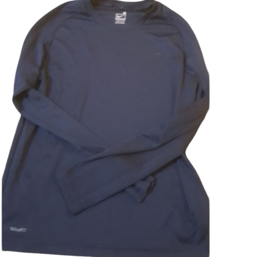 Nike Fit Long Sleeve Top Blue